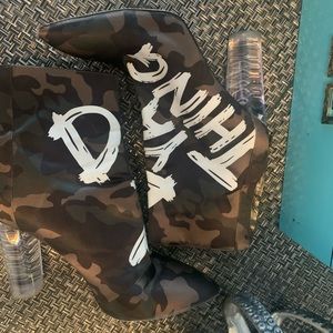 Show Stopper! Acrylic block heel Ankle booties